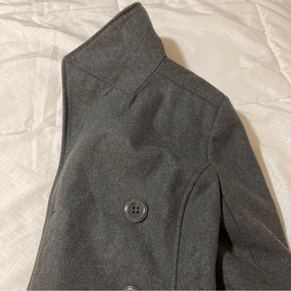 Rampage Grey Peacoat | Size S | Tailored | Office | Holiday | Fall Coats - Picture 12 of 13